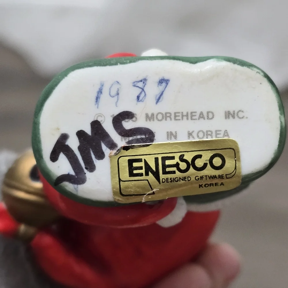 1987 Ruth Morehead Enesco I Love My Grandpa Christmas Ornament Collectible